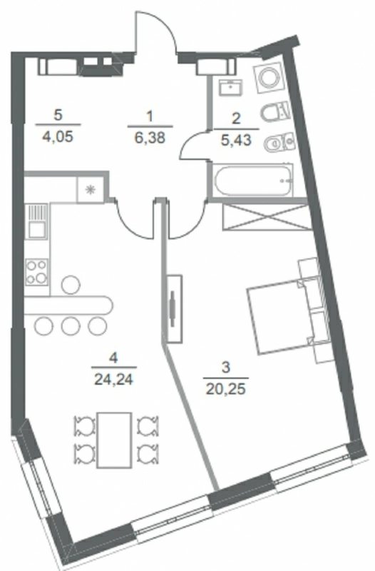 Apartments for sale. 1 room, 60 m², 8th floor/25 floors. 19, Pymonenka Mikoly 19, Kyiv. 