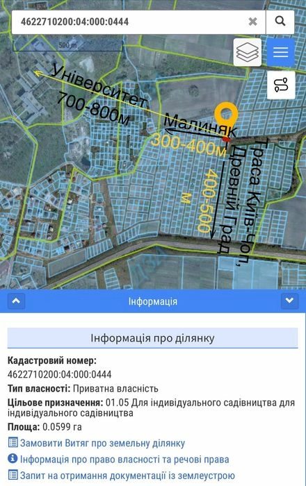 Agricultural land for sale for private use. Tsentralnaya, Dublyany. 