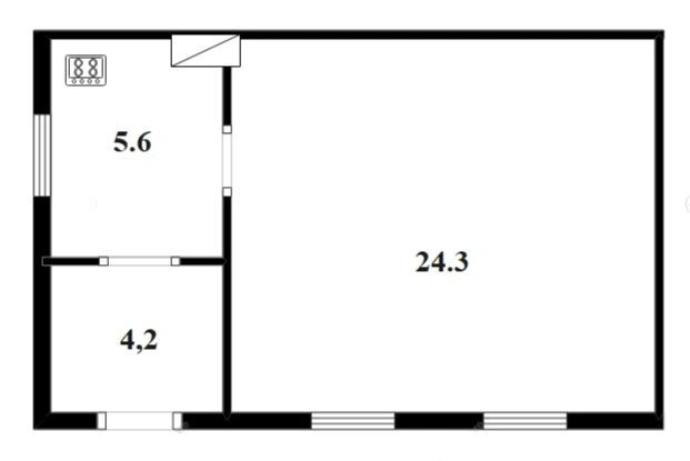 Продажа недвижимости под коммерцию. 1 room, 33 m². Житомир. 