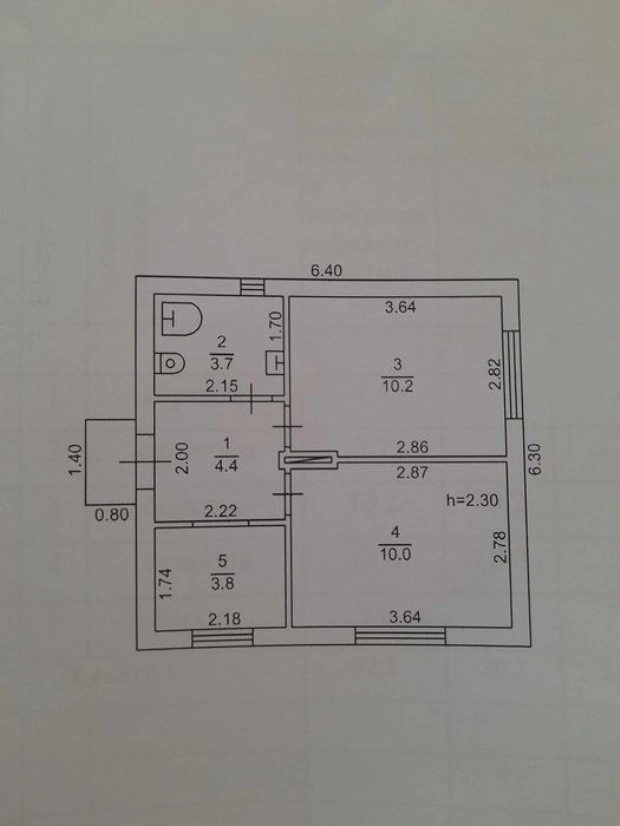 House for sale 2 rooms, 32 m², 1 floor. Маринівка, Odesa. 