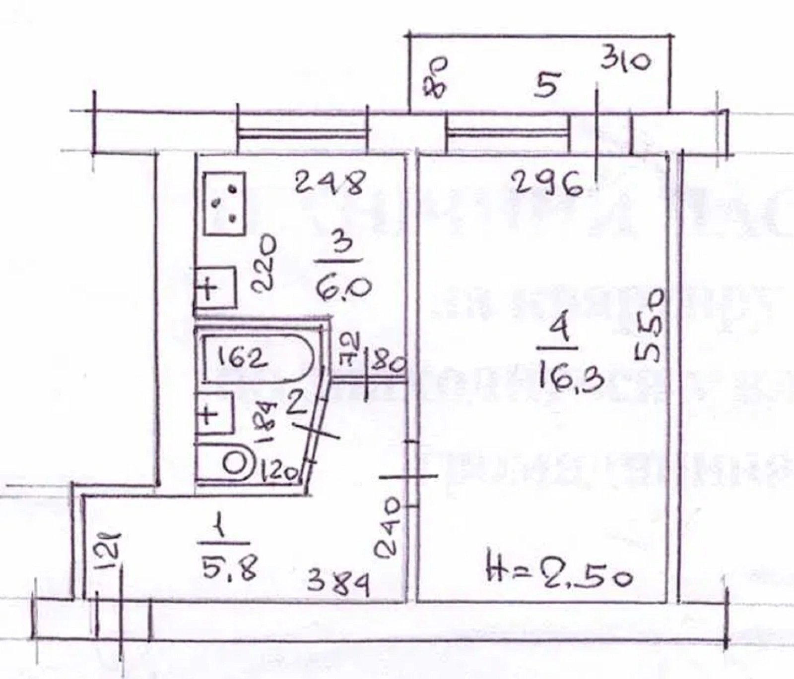 Apartments for sale 1 room, 31 m², 4th fl./5 floors. 17, Varnenskaya ul., Odesa. 