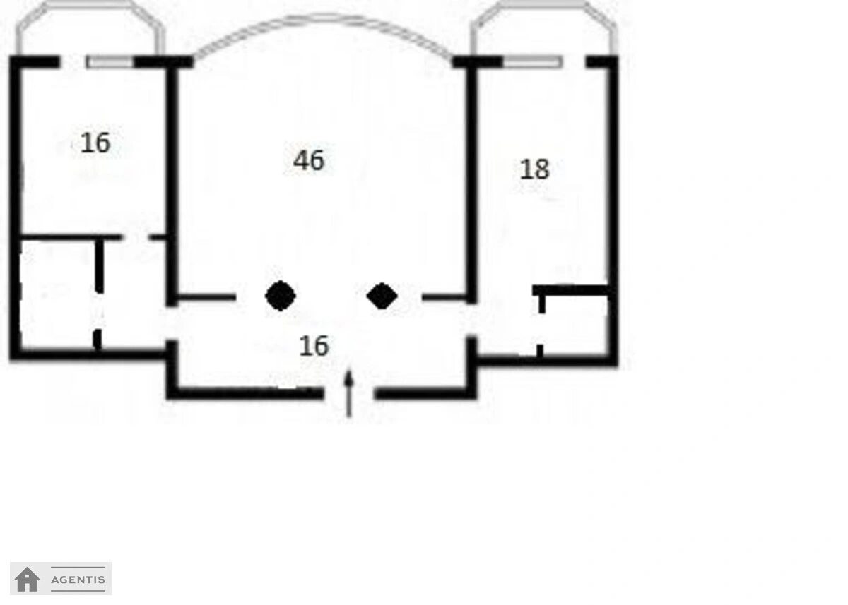 Сдам квартиру 2 комнаты, 111 m², 5 эт./12 этажей. 49, Тростянецкая 49, Киев. 