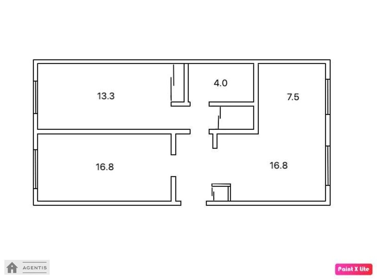 Apartment for rent 3 rooms, 71 m², 1st fl./5 floors. 3, Panasa Myrnoho vul., Kyiv. 