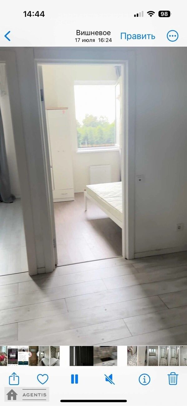 Здам квартиру 2 кімнати, 26 m², 2 пов./10 поверхів. Київська , Вишневе. 