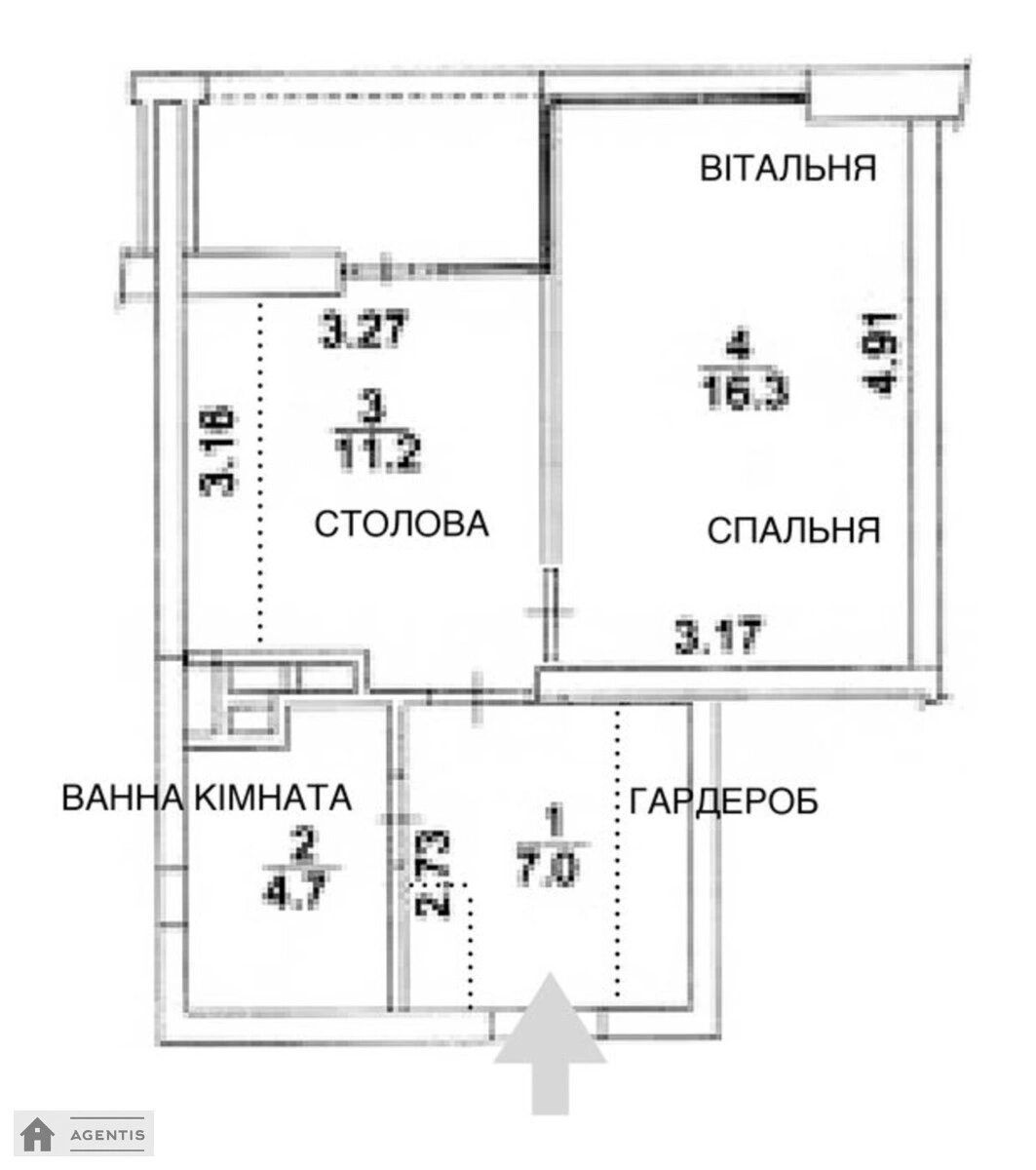 Здам квартиру 1 кімната, 42 m², 22 пов./24 поверхи. 1, Джона Маккейна вул. (Івана Кудрі), Київ. 