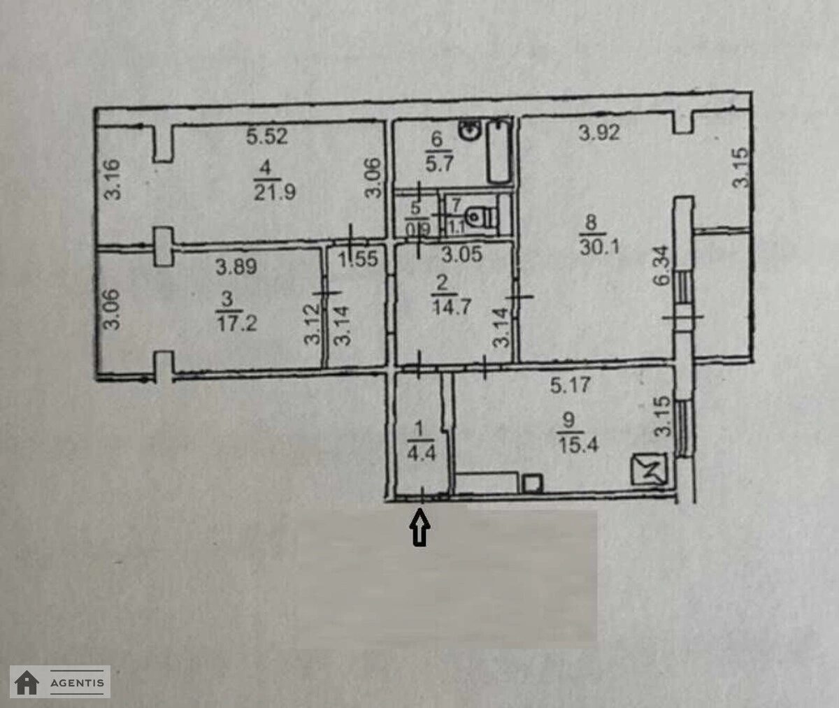 Apartment for rent 3 rooms, 113 m², 7th fl./14 floors. 9, Borysa Hmyri vul., Kyiv. 