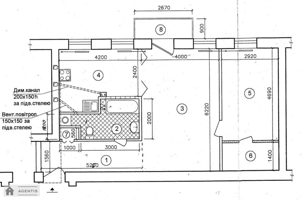 Сдам квартиру 2 комнаты, 70 m², 4 эт./4 этажа. 13, Лютеранская 13, Киев. 