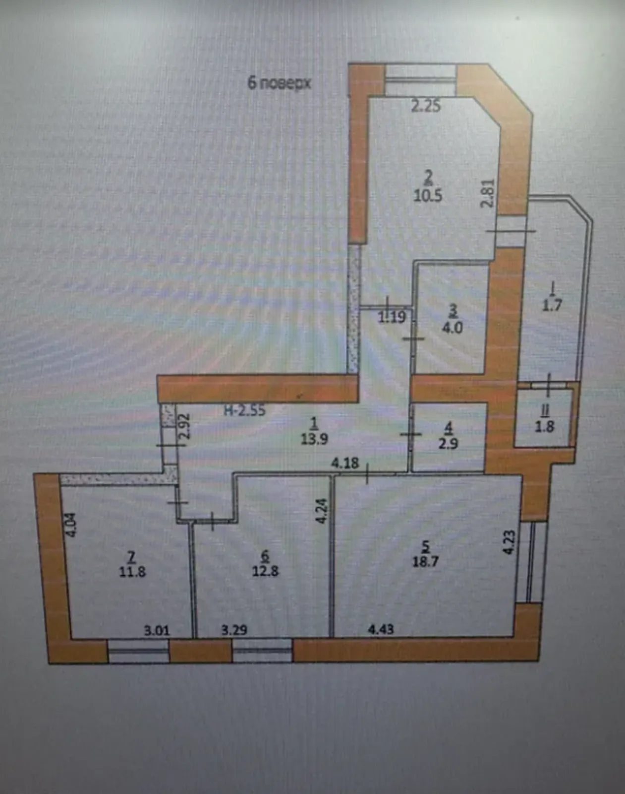 Продаж квартири 3 кімнати, 78 m², 6 пов./10 поверхів. Дружба, Тернопіль. 