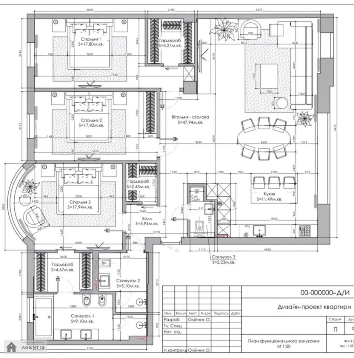 Здам квартиру 4 кімнати, 165 m², 2 пов./11 поверхів. 39, Гетьмана Павла Скоропадского вул. (Льва Толстого), Київ. 