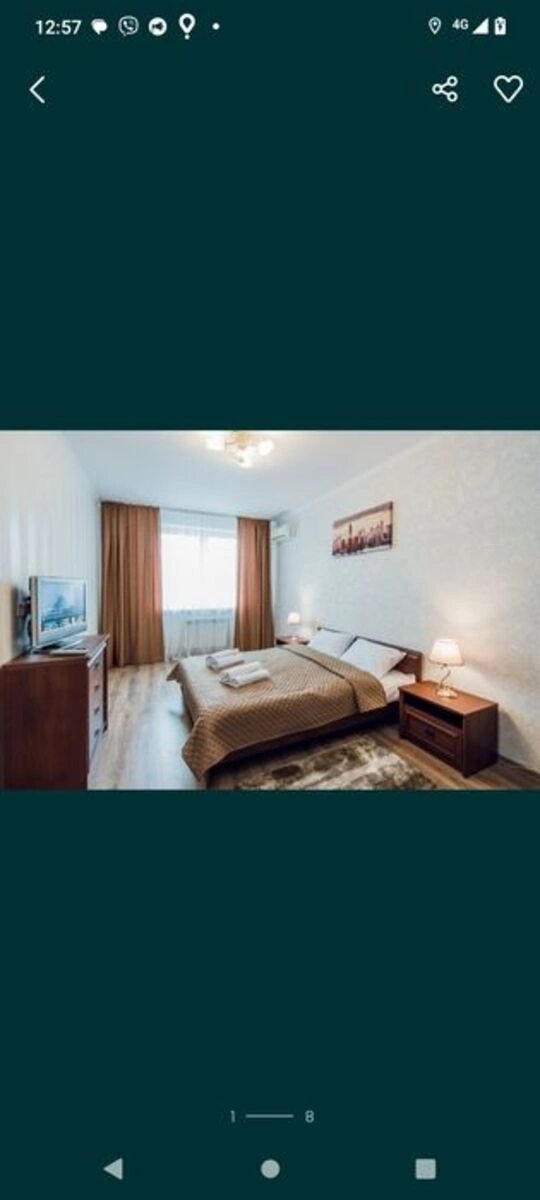 Сдам квартиру 2 комнаты, 55 m², 14 эт./20 этажей. Патріарха Мстислава Скрипника вул. (Миколи Островського), Киев. 