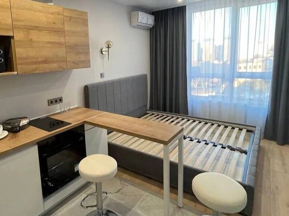 Apartment for rent 1 room, 25 m², 12th fl./28 floors. 17, Dniprovs'ka embankment 17, Kyiv. 