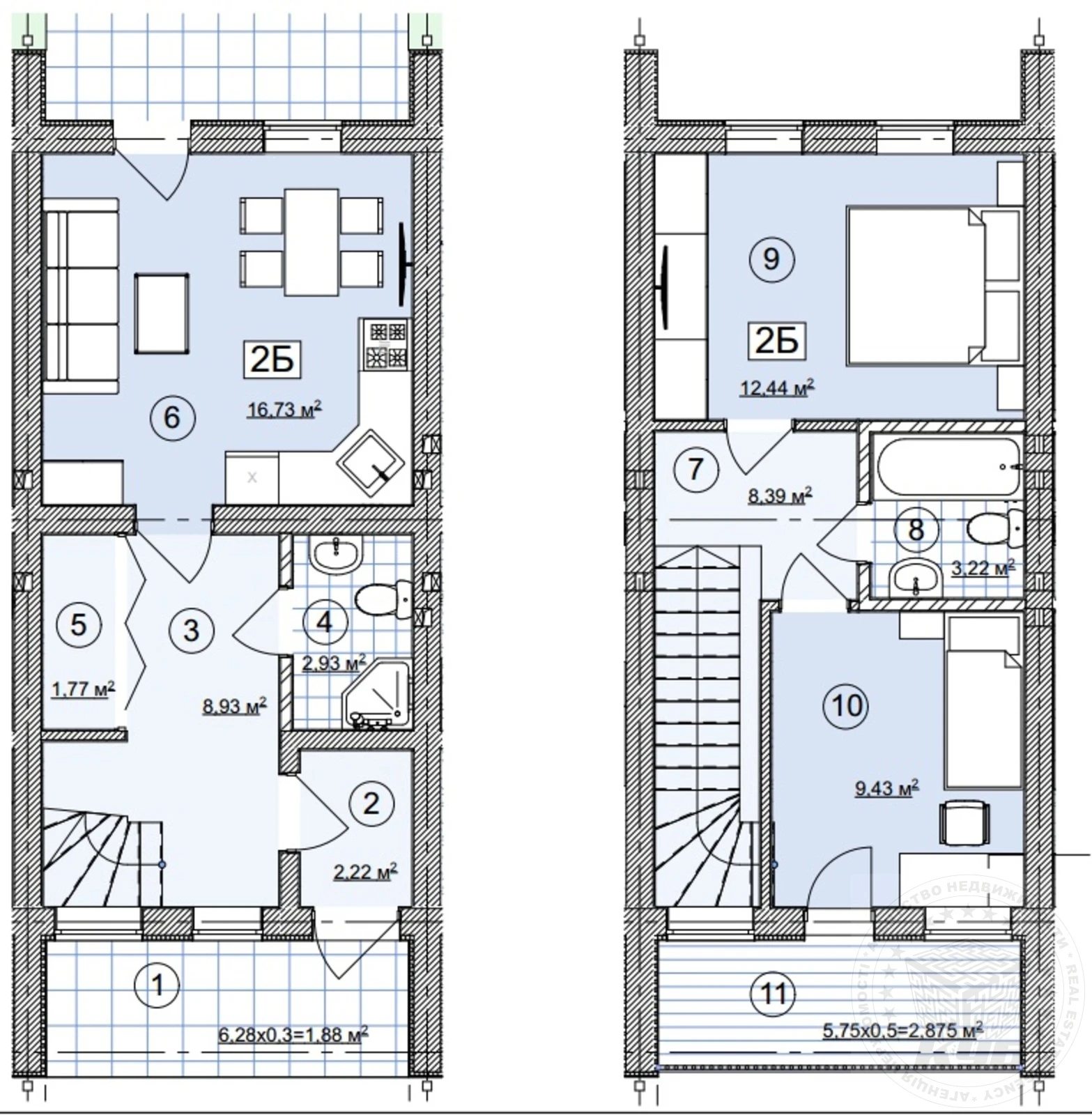 House for sale 71 m², 2 floors. 32, Odeskaya , Petrivske. 