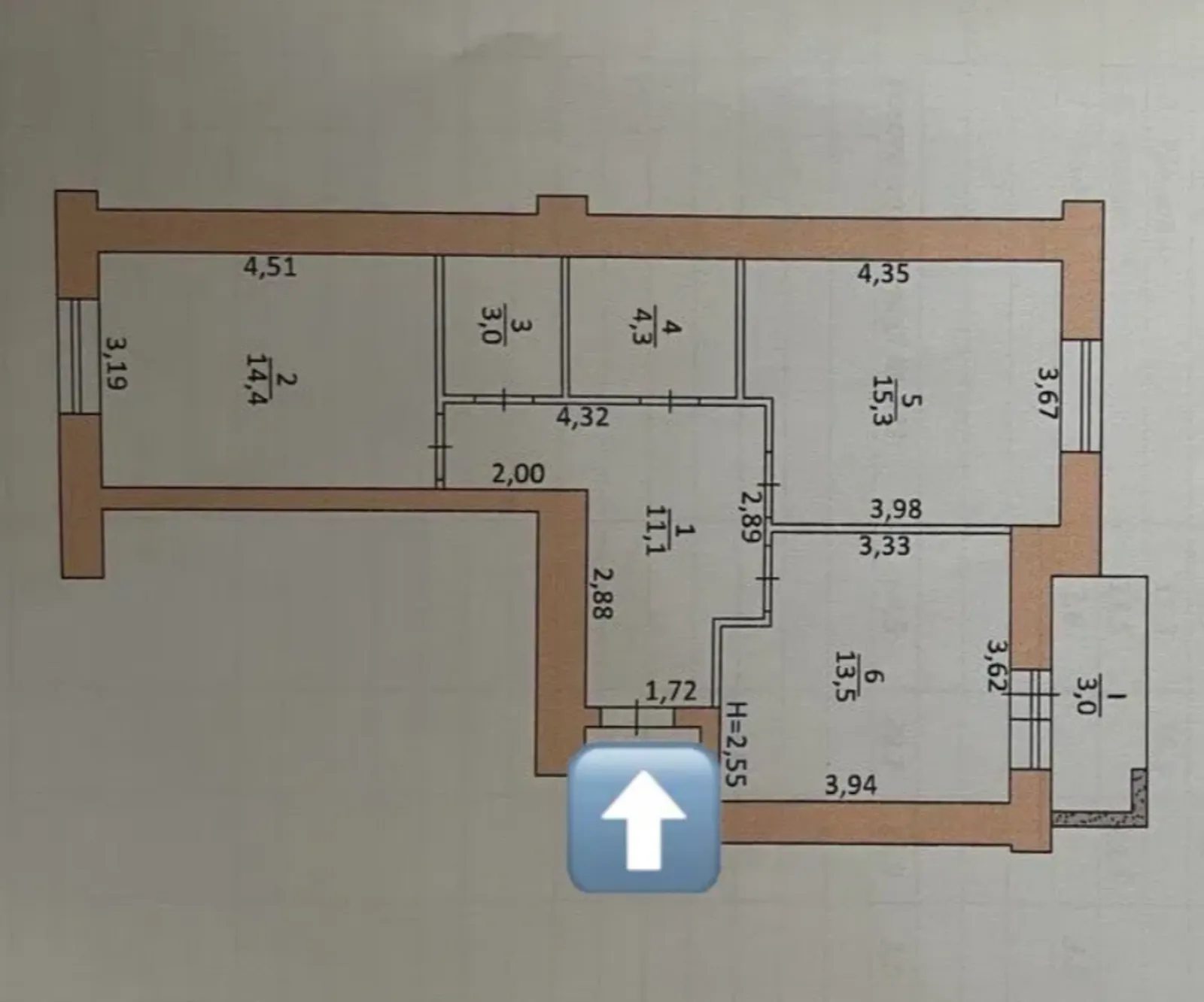 Apartments for sale 2 rooms, 64 m², 9th fl./10 floors. Дружба, Ternopil. 