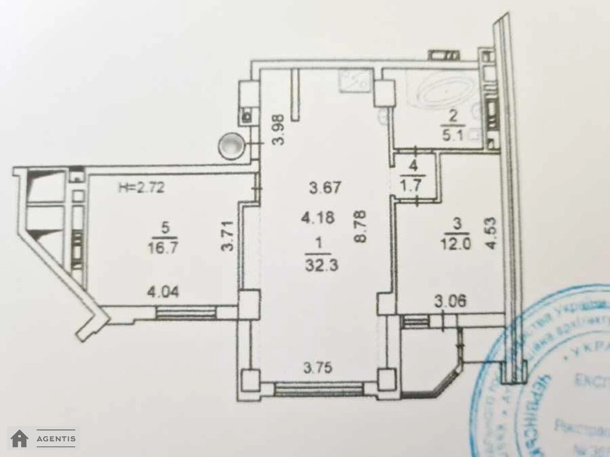 Сдам квартиру 2 комнаты, 71 m², 14 эт./17 этажей. 26, Днепровская набережная 26, Киев. 