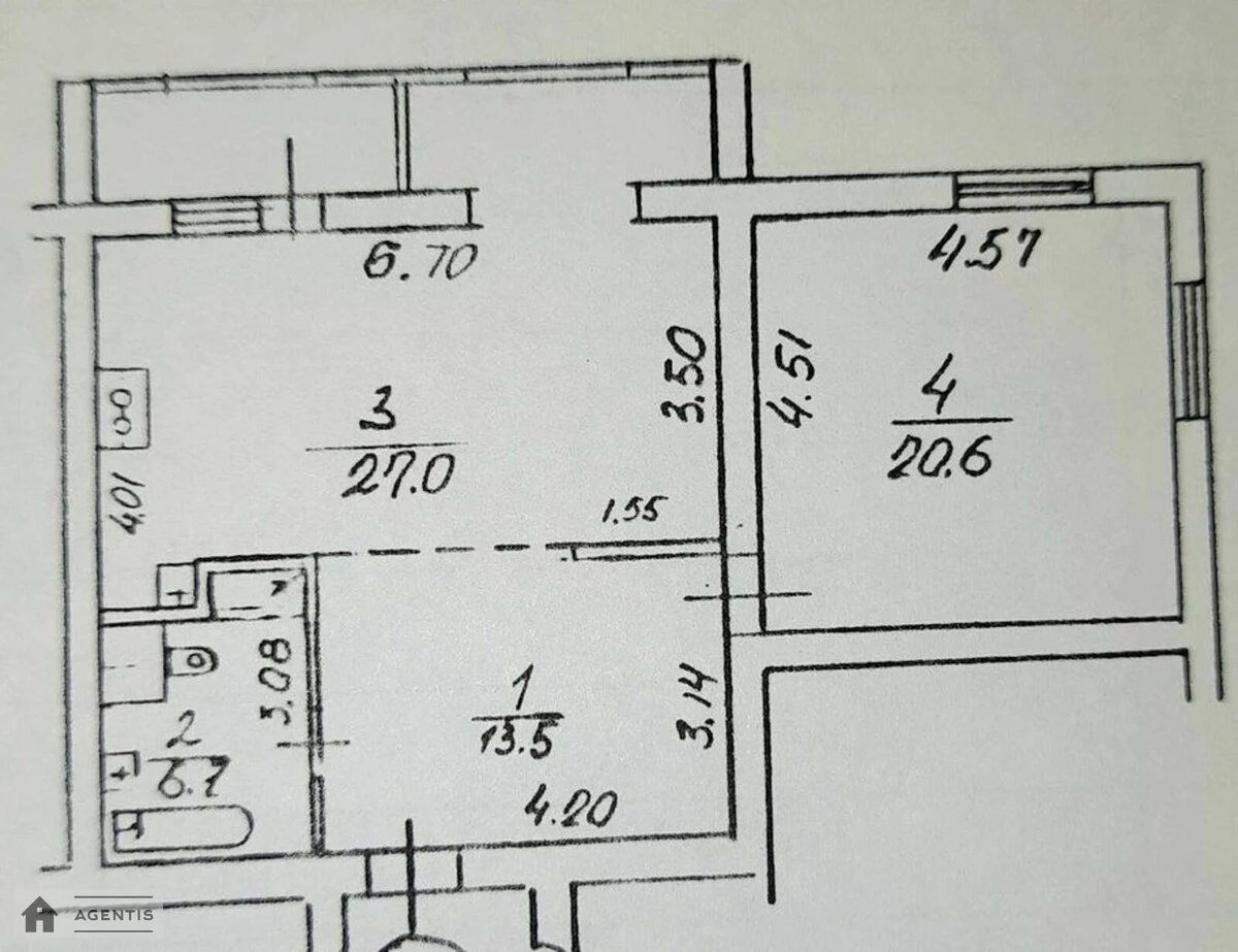 Здам квартиру 2 кімнати, 72 m², 3 пов./17 поверхів. 38, Петра Григоренка просп., Київ. 