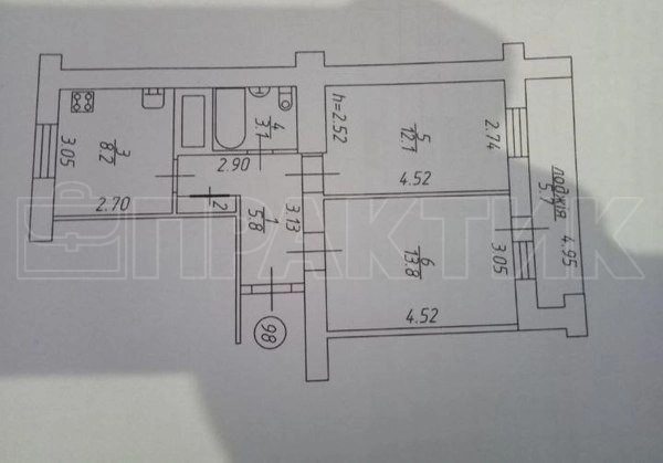 Продажа квартиры 2 комнаты, 492 m². Самострова вул. 11, Чернигов. 