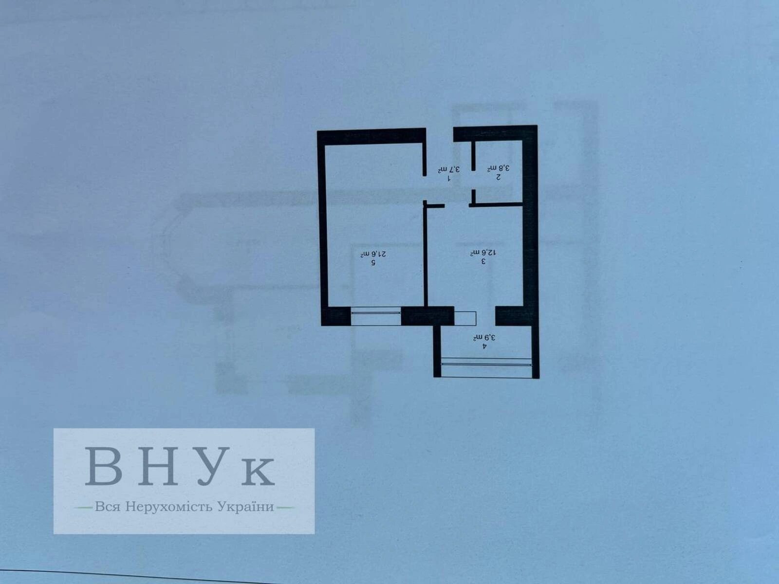 Продаж квартири 1 кімната, 4575 m², 4 пов./11 поверхів. Курбаса Л. вул., Тернопіль. 