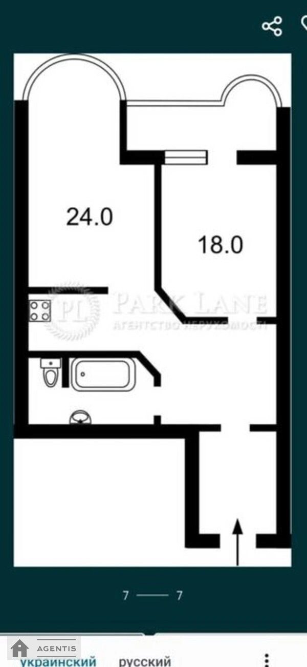 Сдам квартиру 2 комнаты, 52 m², 14 эт./18 этажей. 35, Михайла Котельникова вул., Киев. 