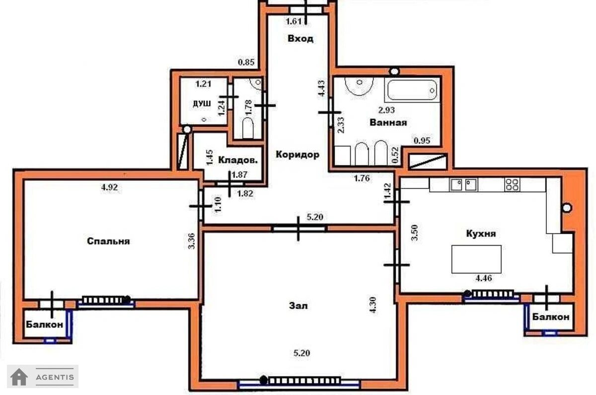 Здам квартиру 2 кімнати, 86 m², 19 пов./25 поверхів. 6, Валерія Лобановського просп. (Червонозоряний), Київ. 