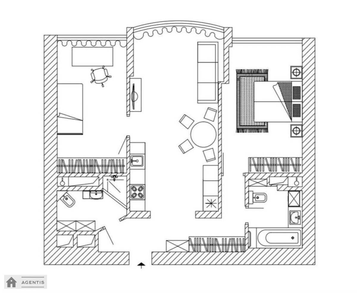 Сдам квартиру 3 комнаты, 71 m², 17 эт./19 этажей. Володимира Івасюка просп. (Героїв Сталінграда), Киев. 