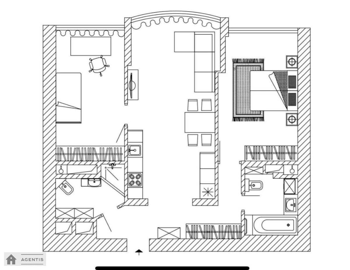 Сдам квартиру 3 комнаты, 71 m², 15 эт./19 этажей. 2, Володимира Івасюка просп. (Героїв Сталінграда), Киев. 