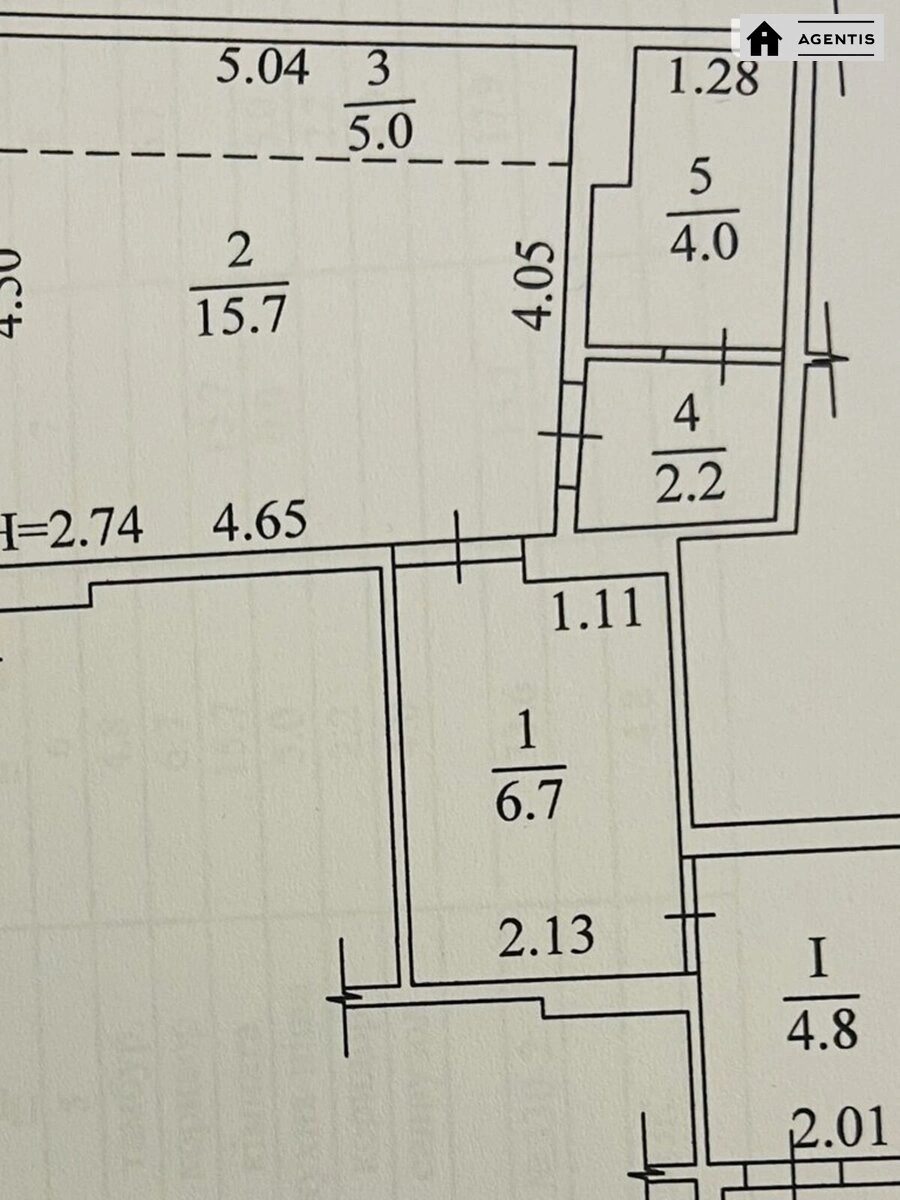 Сдам квартиру 1 комната, 33 m², 15 эт./25 этажей. 3, Балтийский 3, Киев. 