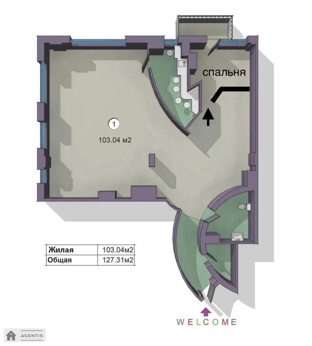 Сдам квартиру 2 комнаты, 100 m², 15 эт./26 этажей. 21, Бульварно-Кудрявська вул. (Воровського), Киев. 