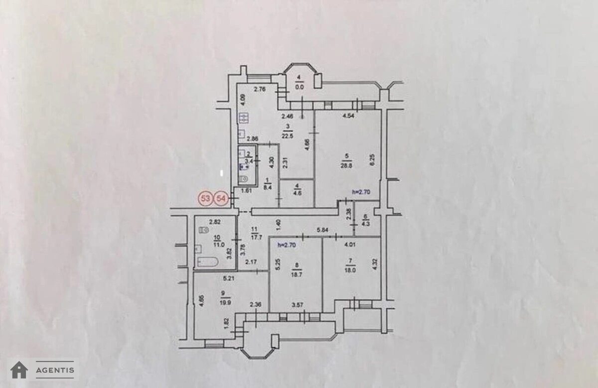 Сдам квартиру 4 комнаты, 150 m², 4 эт./11 этажей. 9, Артиллерийский 9, Киев. 