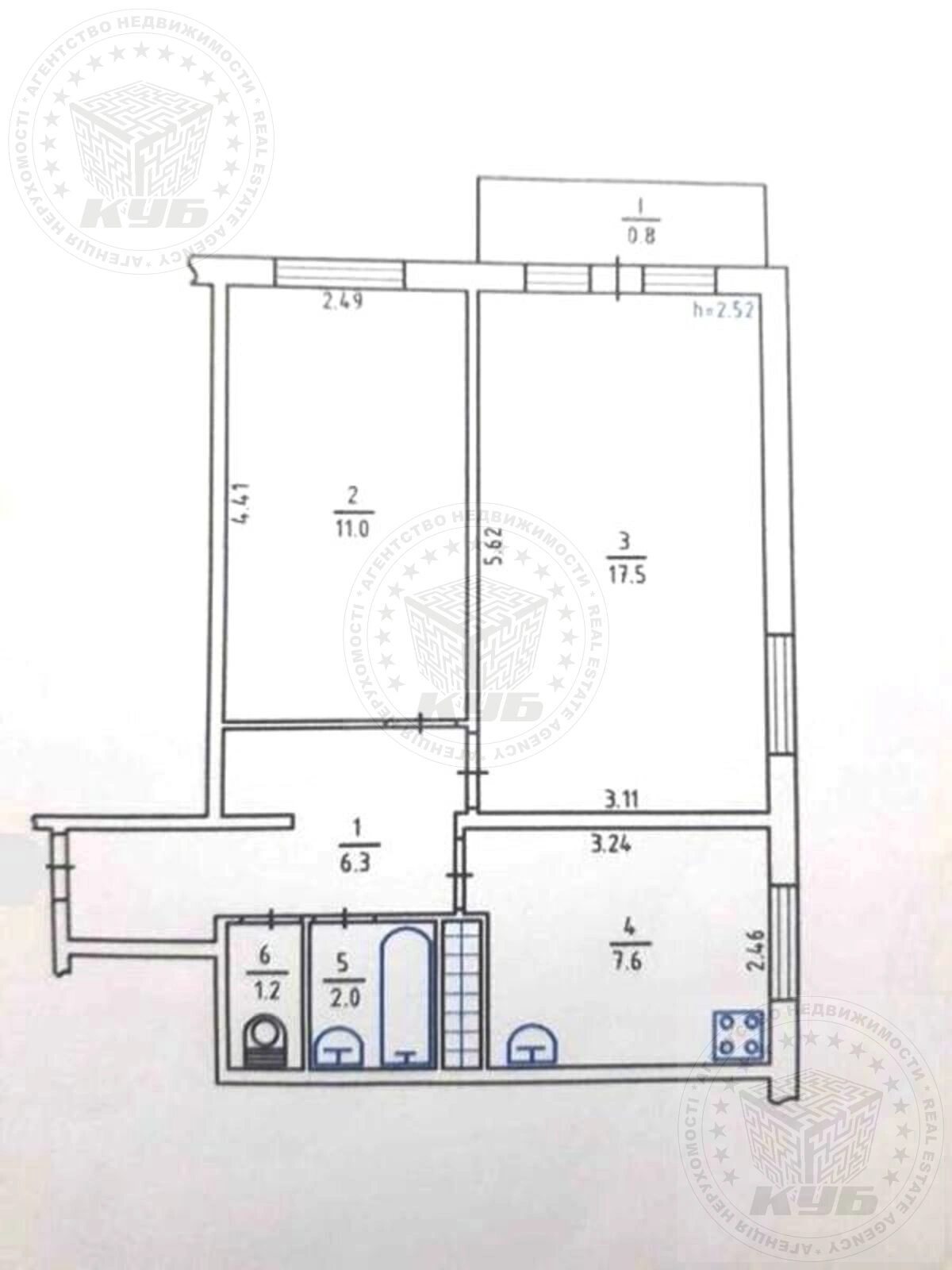 Apartments for sale 2 rooms, 46 m², 5th fl./9 floors. 38, Garmatna 38, Kyiv. 