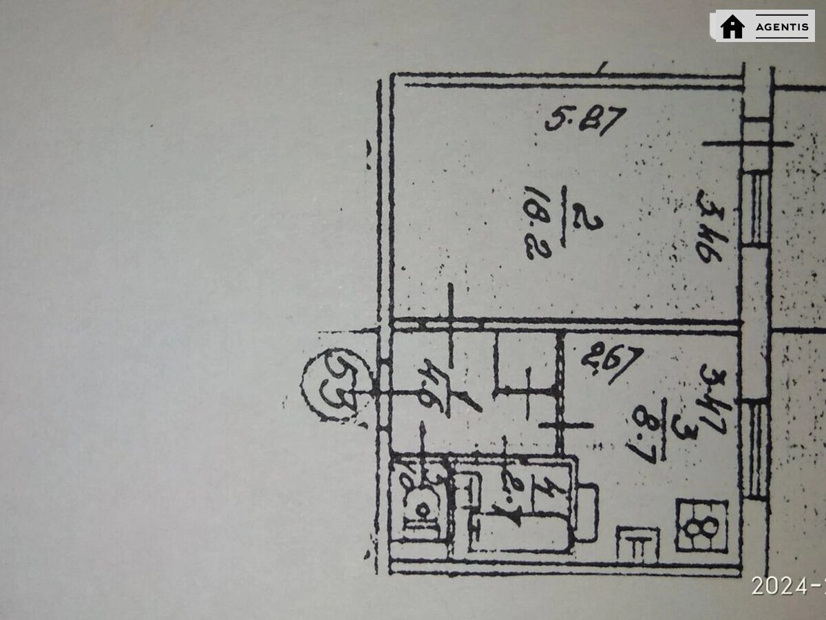 Сдам квартиру 1 комната, 40 m², 7 эт./9 этажей. 36, Северная 36, Киев. 