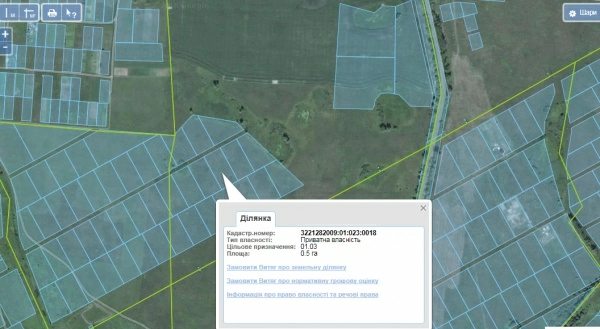 Agricultural land for sale for private use. S.Zherdova, Brovary. 