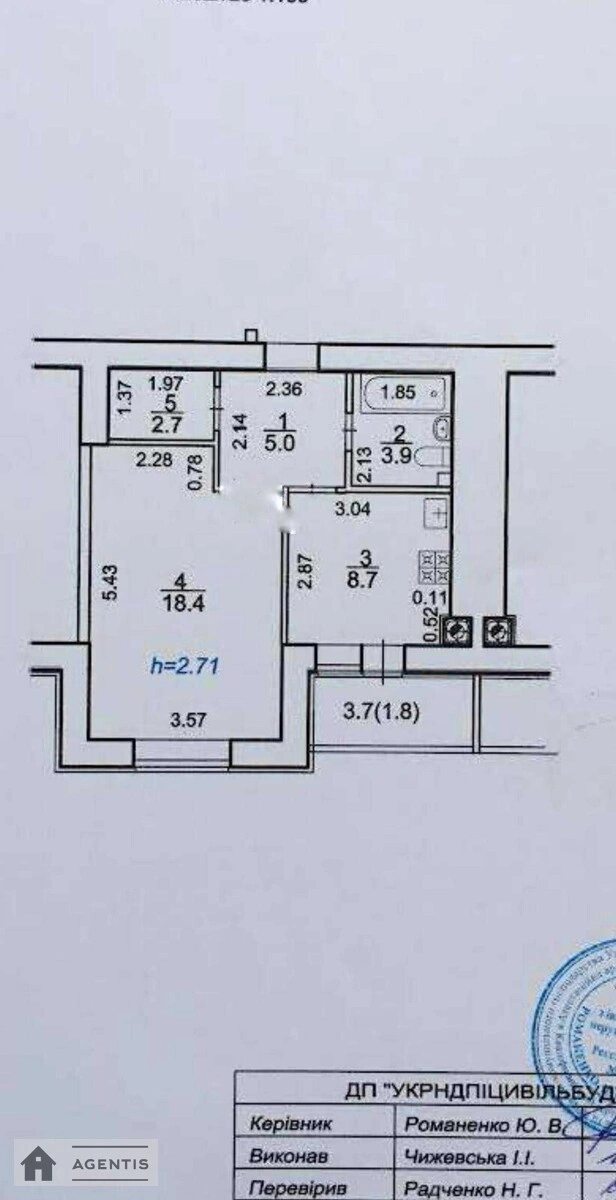 Сдам квартиру 1 комната, 40 m², 7 эт./8 этажей. 26, Валерія Лобановського просп. (Червонозоряний), Киев. 