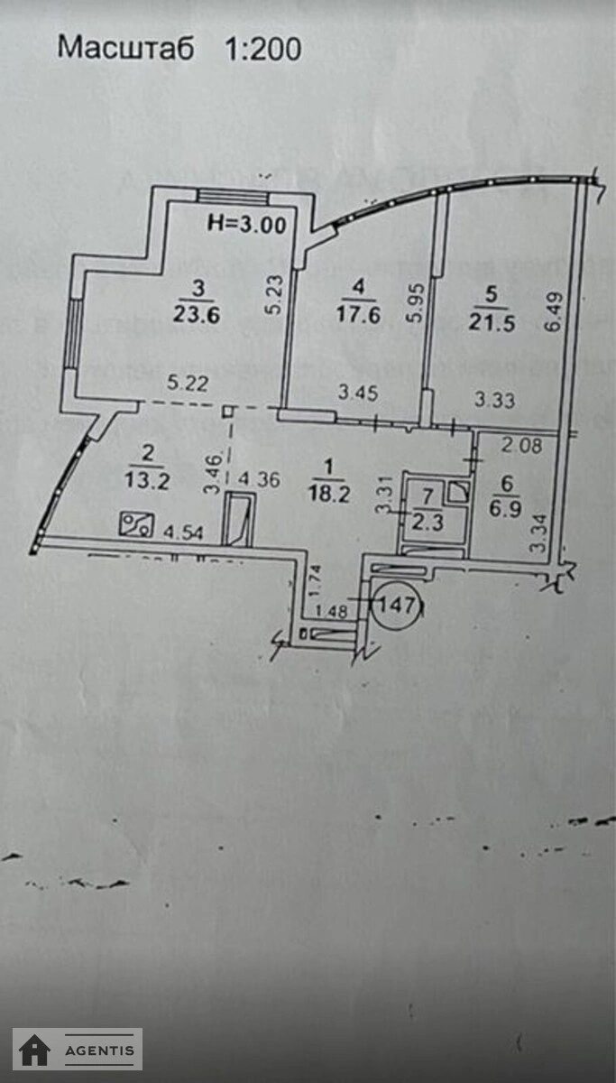 Здам квартиру 3 кімнати, 105 m², 7 пов./24 поверхи. 2, Володимира Івасюка просп. (Героїв Сталінграда), Київ. 