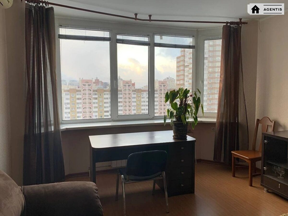 Apartment for rent 1 room, 53 m², 16th fl./16 floors. 35, Anny Akhmatovoyi vul., Kyiv. 