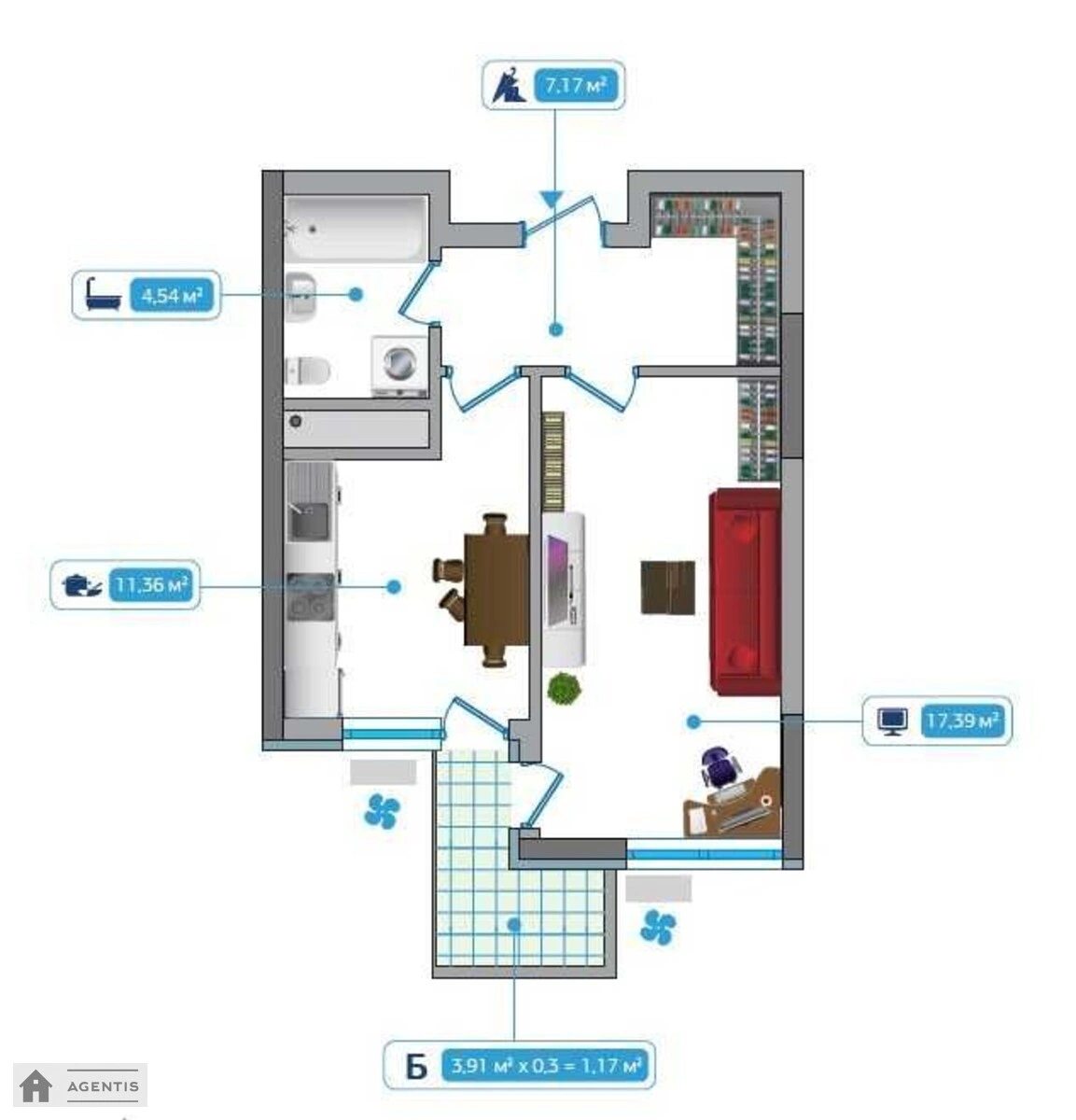 Сдам квартиру 1 комната, 42 m², 12 эт./25 этажей. 2, Осокорская 2, Киев. 