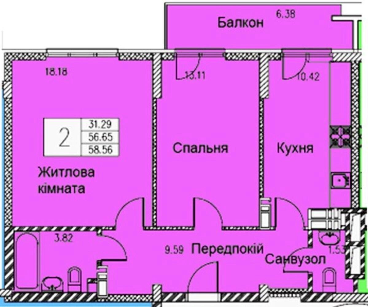 Сдам квартиру 2 комнаты, 31 m², 3 эт./5 этажей. 42, Метрологическая 42, Киев. 