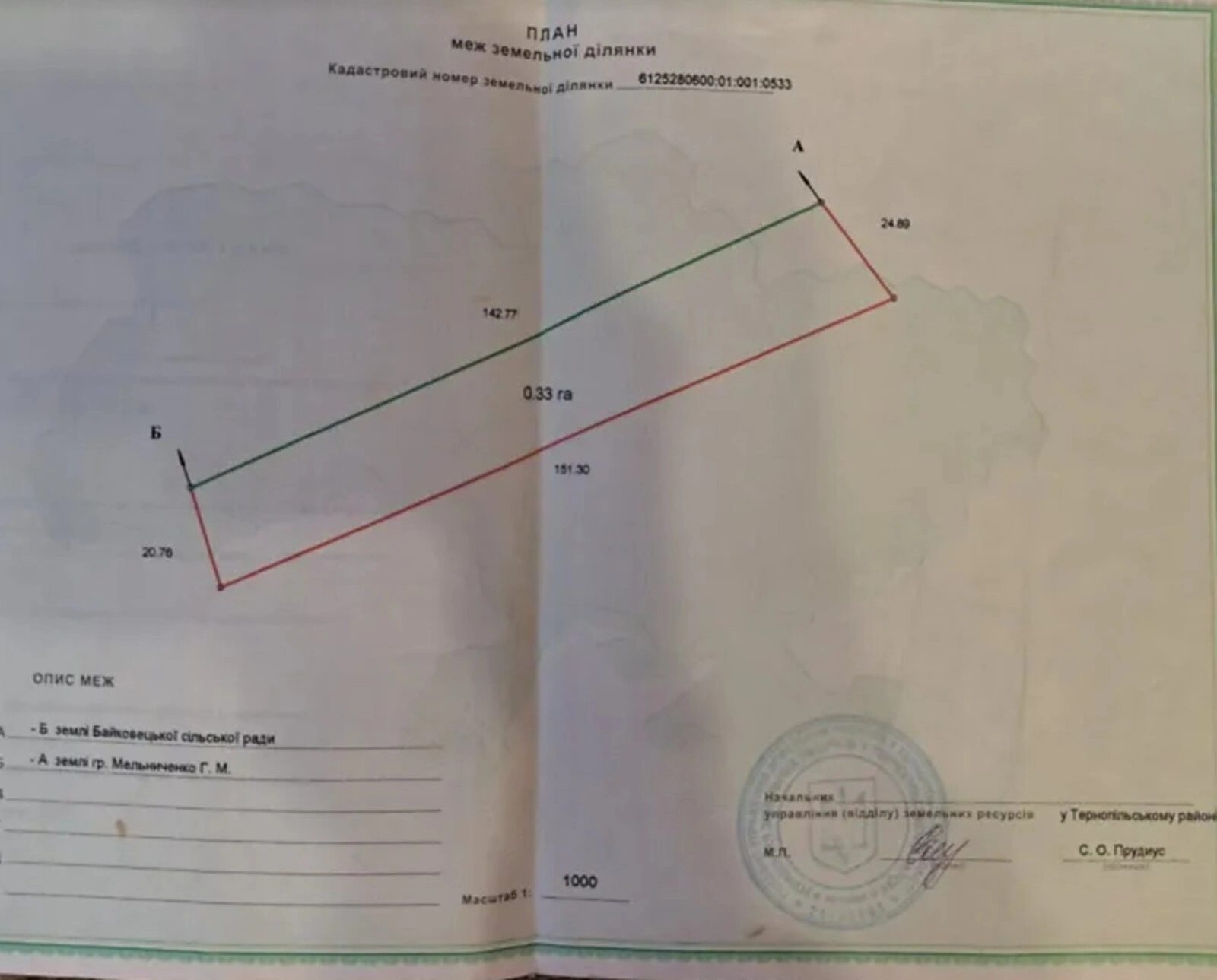 Land for sale for residential construction. Baykovtsy. 