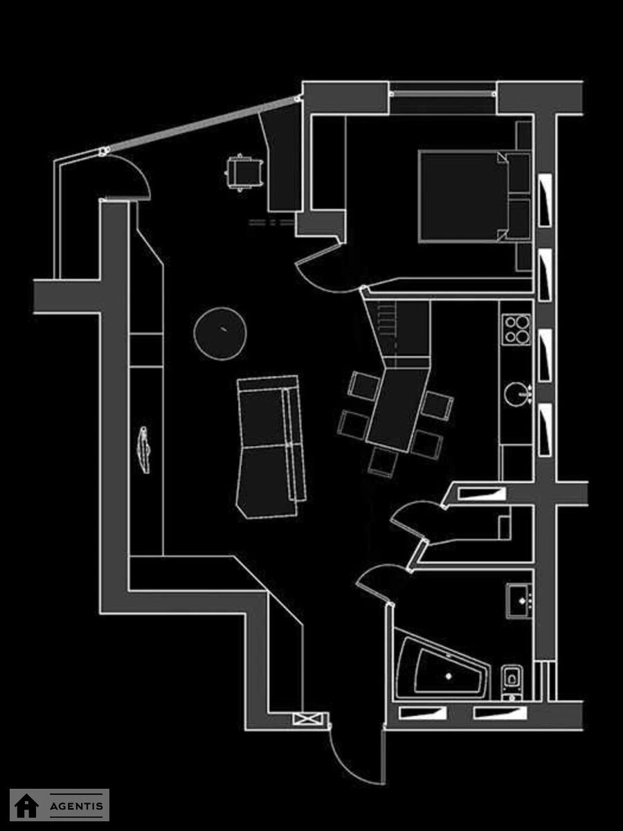 Сдам квартиру 2 комнаты, 66 m², 19 эт./24 этажа. 69, Ирпенская 69, Киев. 