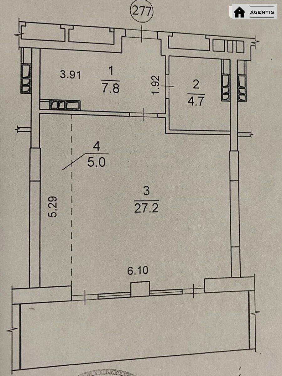 Сдам квартиру 1 комната, 48 m², 2 эт./23 этажа. 42, Берестейський просп. (Перемоги), Киев. 