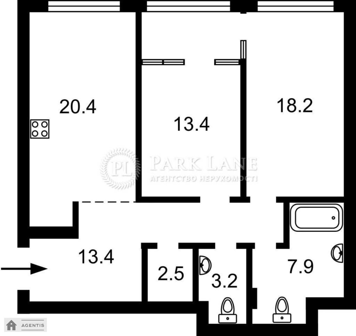 Apartment for rent 2 rooms, 83 m², 6th fl./26 floors. 15, Dniprovs'ka embankment 15, Kyiv. 