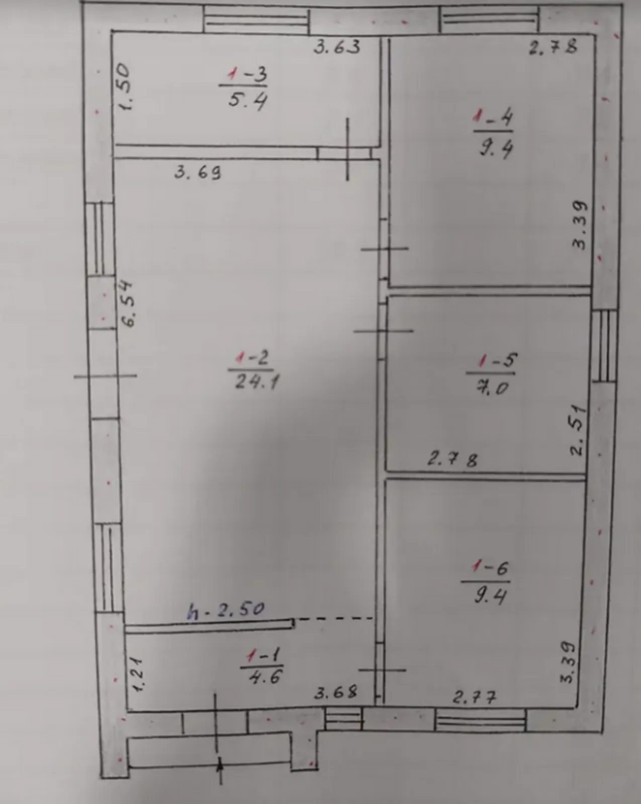 Продаж 1 поверхового будинку з ділянкою на 2.5 сотки, 59.9 кв. м, Підгородне