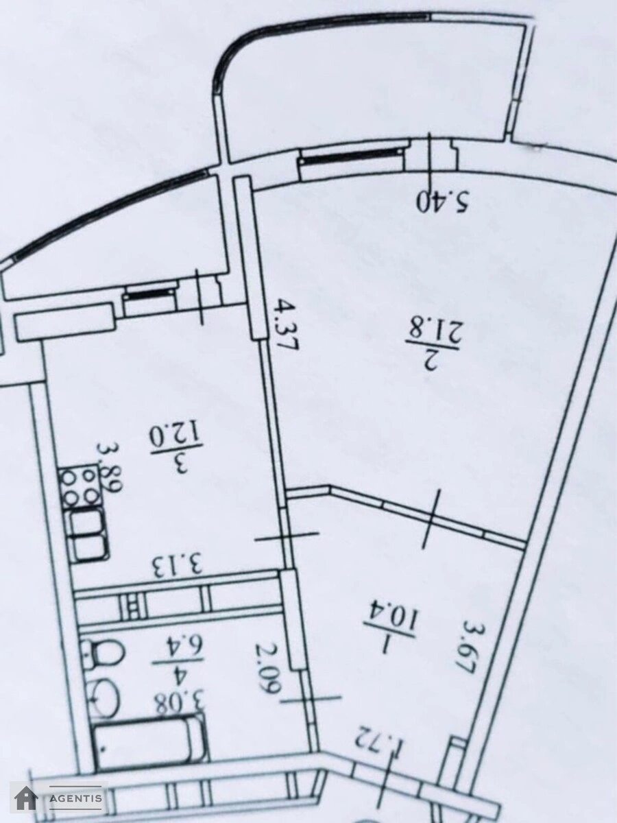 Здам квартиру 1 кімната, 65 m², 18 пов./25 поверхів. 12, Срібнокільська 12, Київ. 