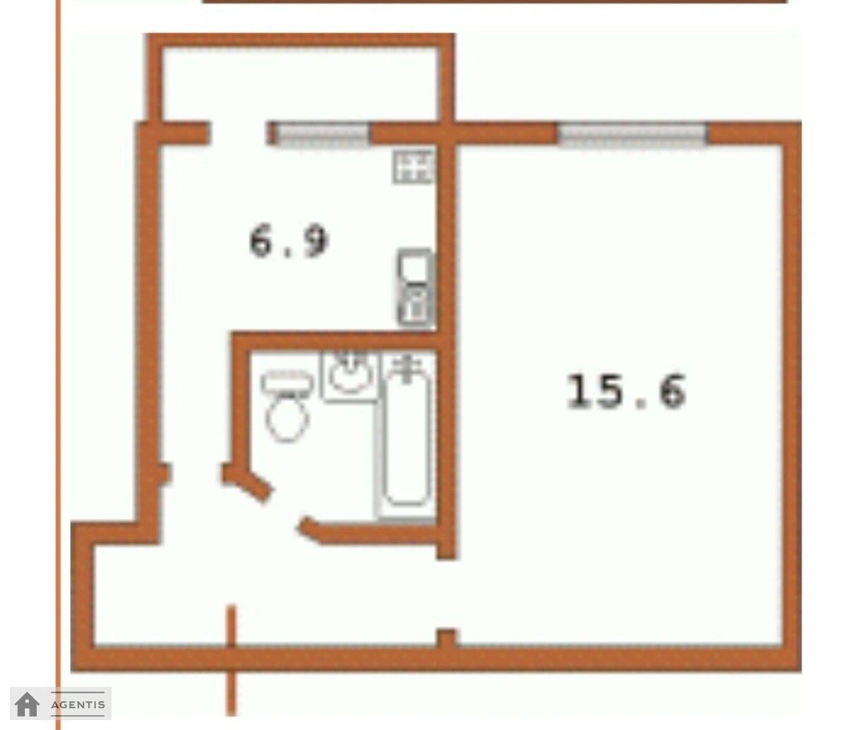 Здам квартиру 1 кімната, 31 m², 3 пов./9 поверхів. 92, Правди 92, Київ. 