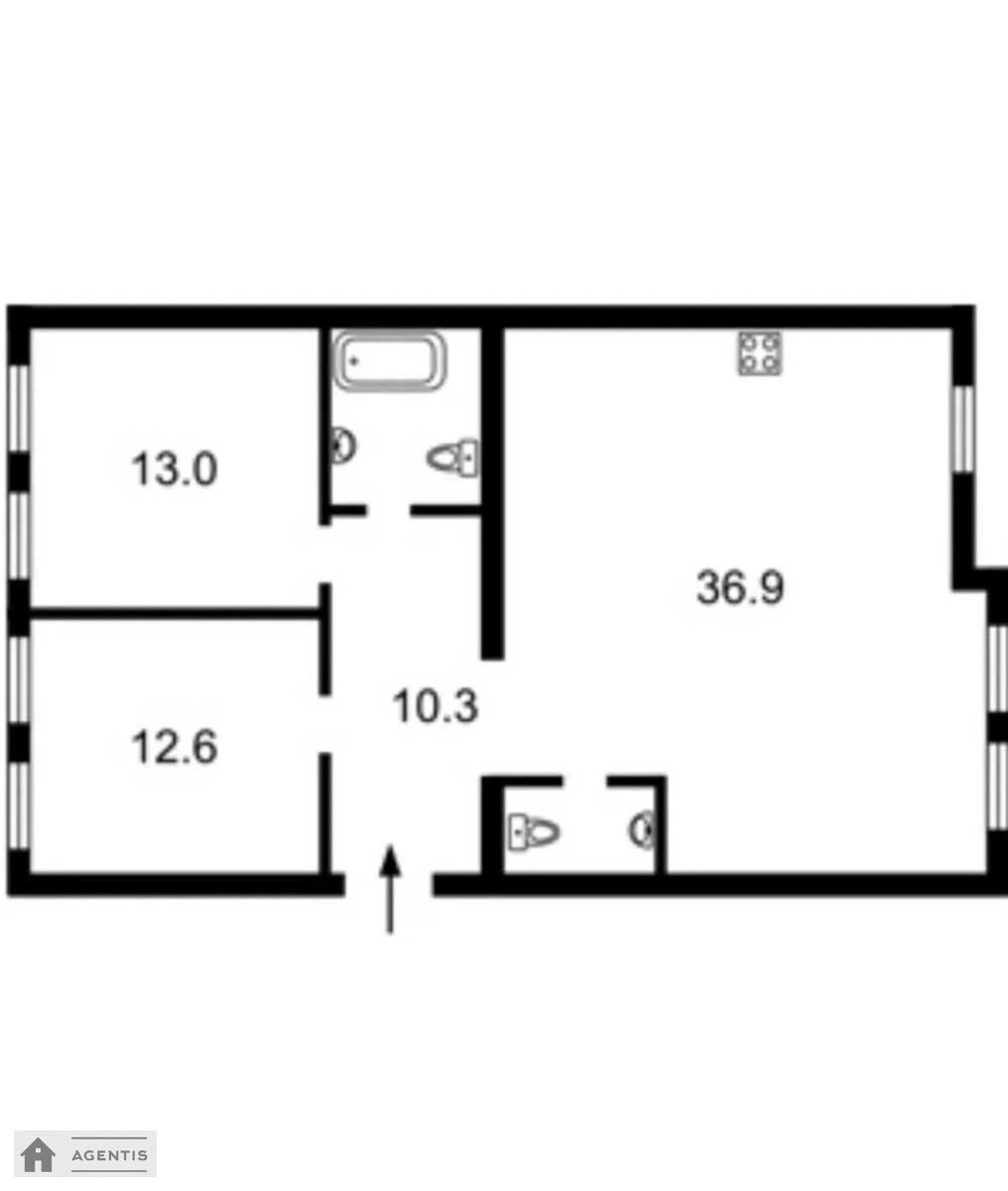 Здам квартиру 3 кімнати, 100 m², 3 пов./3 поверхи. Воздвиженська, Київ. 