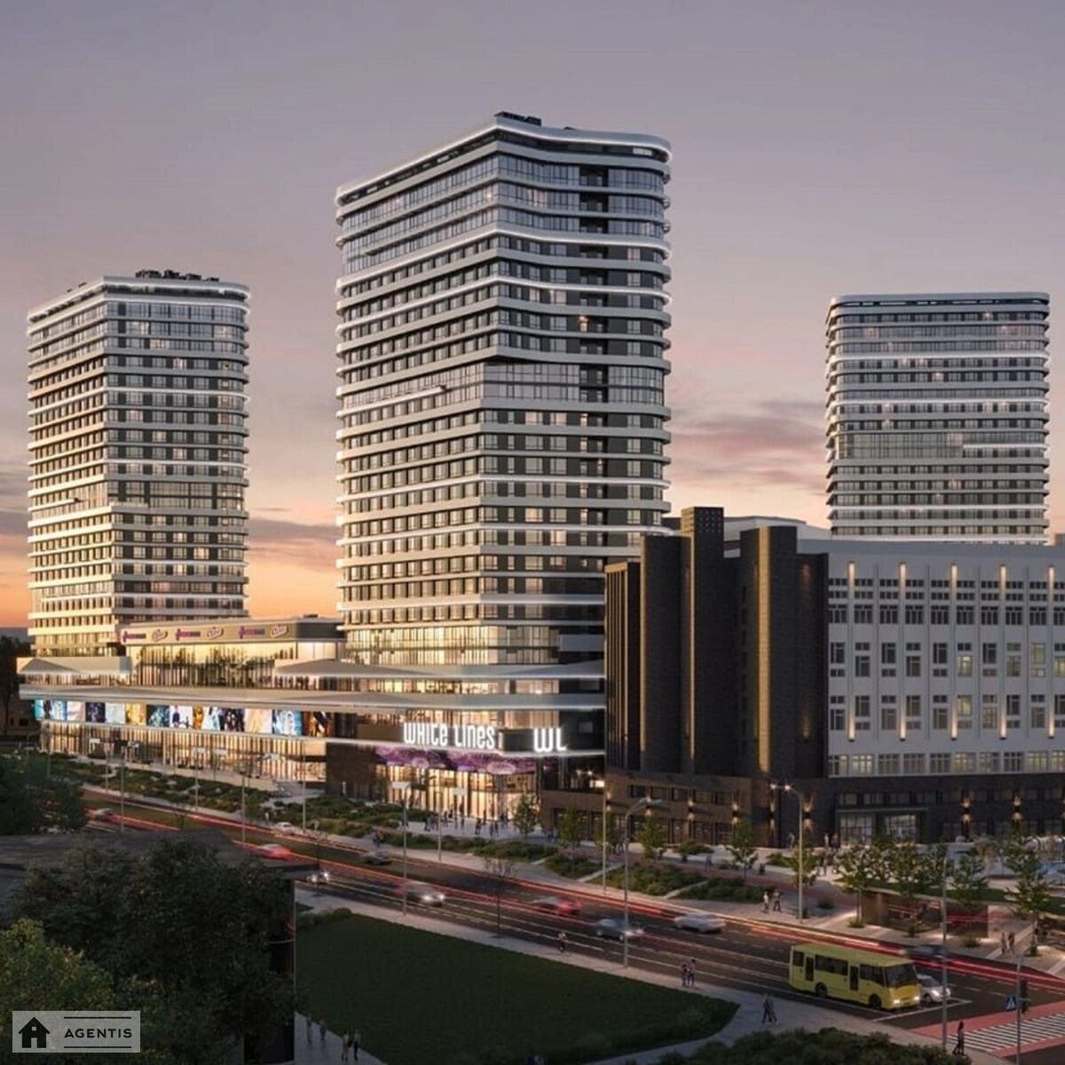 Сдам квартиру 1 комната, 45 m², 8 эт./23 этажа. 4, Ужгородская 4, Киев. 