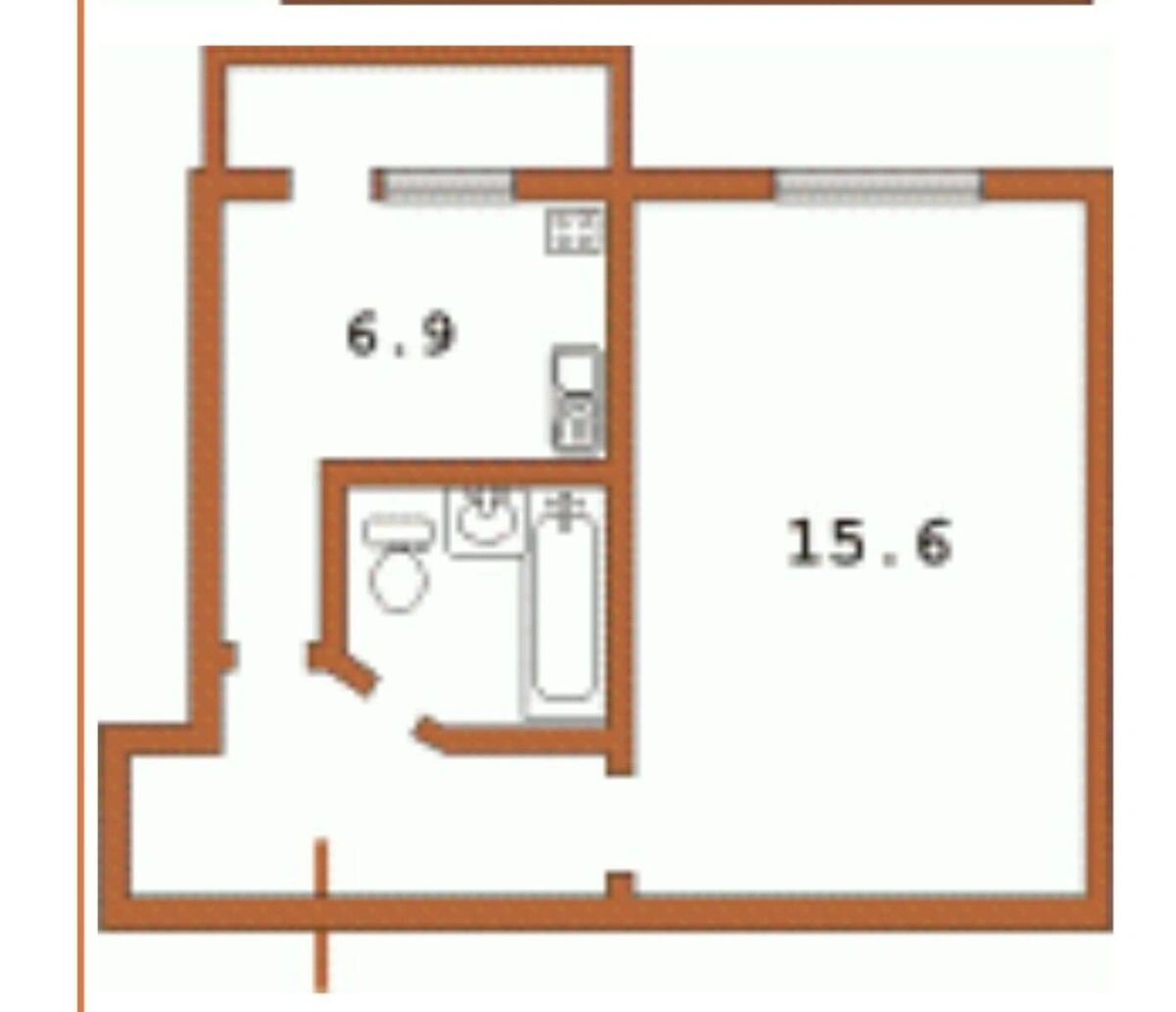 Здам квартиру 1 кімната, 31 m², 3 пов./9 поверхів. 92, Правди 92, Київ. 