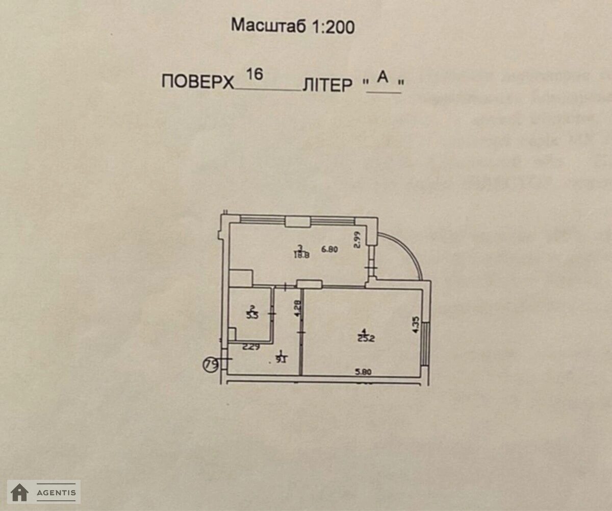 Здам квартиру 1 кімната, 59 m², 16 пов./24 поверхи. 150, Валерія Лобановського просп. (Червонозоряний), Київ. 