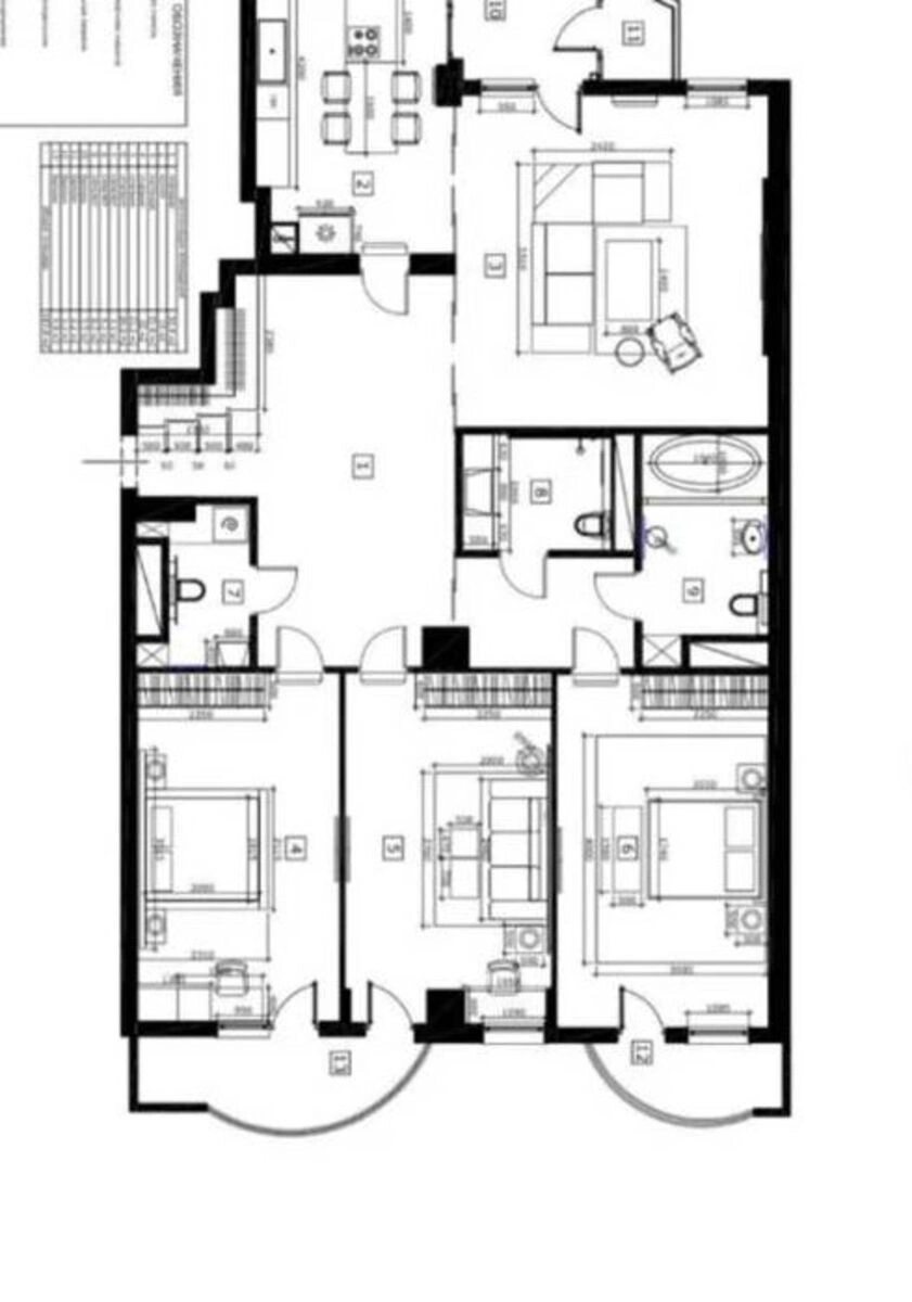 Здам квартиру 4 кімнати, 185 m², 8 пов./25 поверхів. 7, Лесі Українки 7, Київ. 