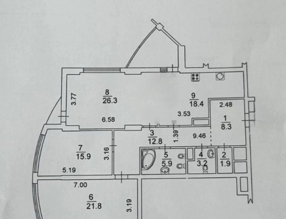 Здам квартиру 3 кімнати, 122 m², 18 пов./23 поверхи. 32, Глибочицька 32, Київ. 