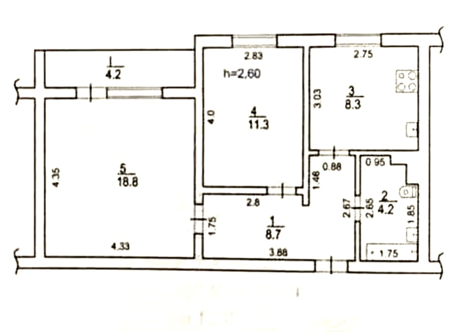 Продаж квартири 2 кімнати, 555 m², 9 пов./10 поверхів. 10, Небесной Сотни проспект (Маршала Жукова), Одеса. 